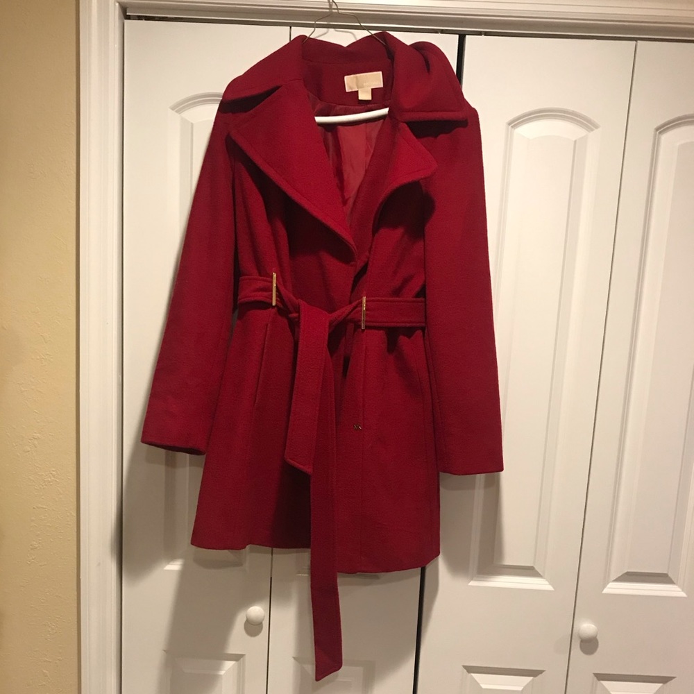 Michael Kors Red Coat Large NWOT